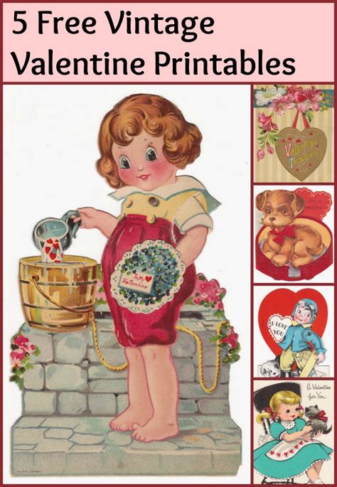 Free Printable Vintage Valentine Images